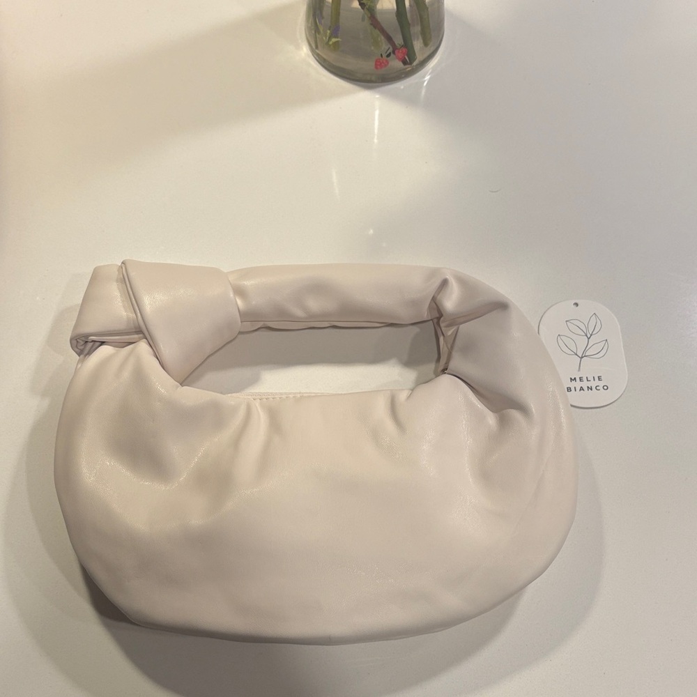 Melie Bianco Soft Cream Clutch